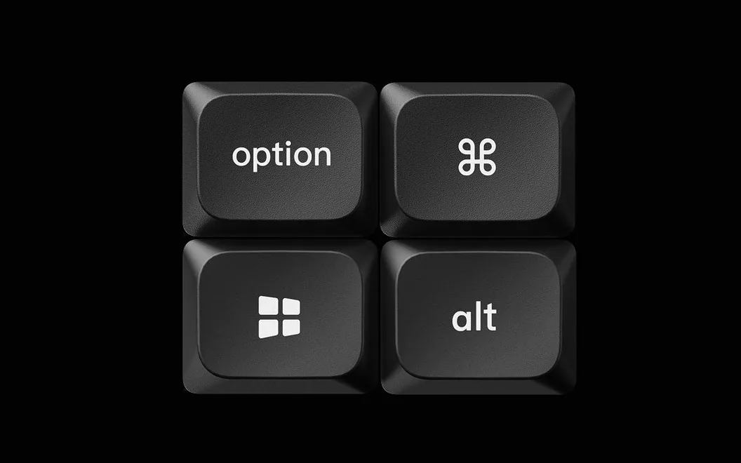 Modifier keycaps for switching between Mac and Windows