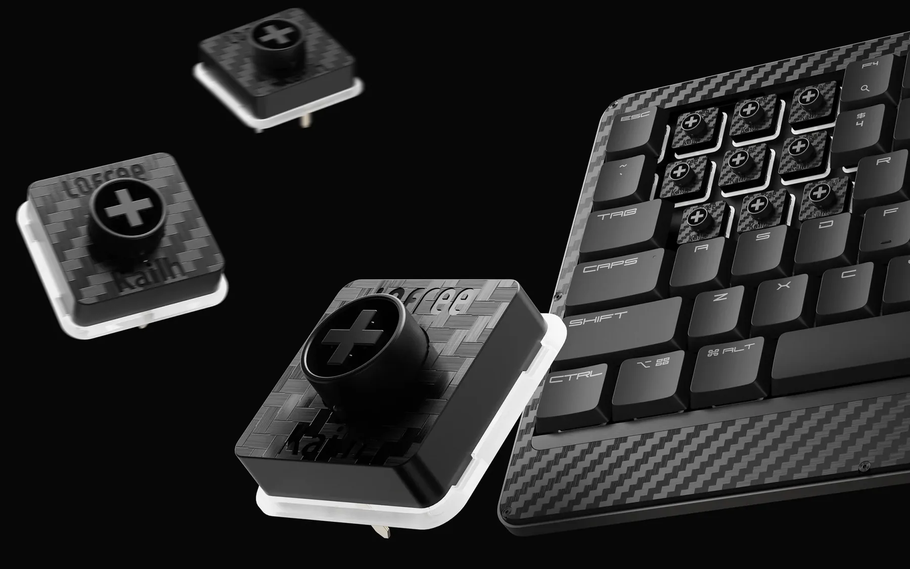 Inside the low-profile switch and how it sits under the keycap